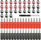 KUOQIY 60 Stück 4mm Bananenstecker Buchse Stecker, 4mm Bananenstecker Binding Terminal Jack + 4mm Lautsprecher Bananenstecke, mit Schraubendreher (30 Paar Rot + Schwarz)