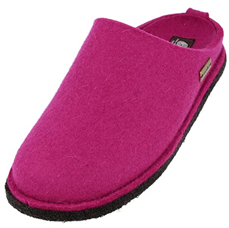 HAFLINGER Flair Soft Filzpantoffeln aus Wollfilz Hausschuh Kardinal (22) Gr. 41