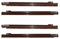 bricoleva.it Confezione Guide per Cassetti e Cassettiere non Ammortizzate Marroni in più Varianti Misura 55 cm Confezione da 2 coppie