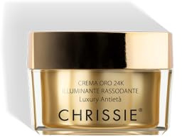 Chrissie Cosmetics Goldcreme 24k Aufhellende Straffende Gesichtscreme - Klinisch getestete, parabenfreie, Nickel- und Grausamkeitsfreie Gesichtsfeuchtigkeitscreme