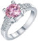 Aotiwe Freundschaftsringe Damen, Freundschaftsringe Beste Freundin Vier Krallen mit Cubic Zircon Silber Größe 60 (19.1)