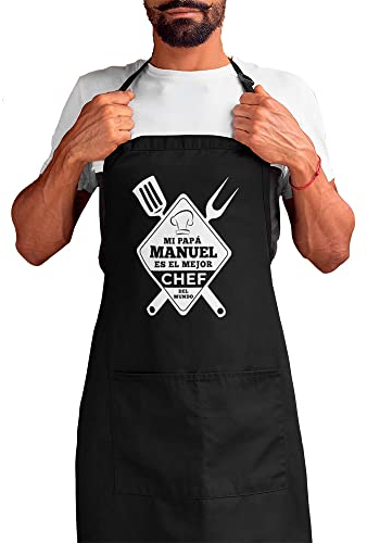Genérico Delantal Personalizado para PAPÁ Personalizado con el Nombre Día del Padre Cocina Regalo Original