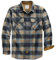 Dubinik® Men's Flannel Shirt - Long Sleeve Button Down Plaid All Cotton Soft Brushed Flannel for Utility Casual Wear, XL, Cream Brown Dark Grey