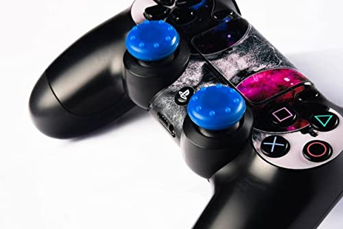 Set mit 4 Joystick-Schutzfolien, kompatibel mit Allen Konsolen-Controllern/G-MOTIONS, Personalisierung Ihrer Joysticks, besserer Griff und Rundumschutz - G-Stitch, Blau