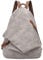 Retro Segeltuch Rucksack PU Vintage Rucksäcke PU Leder Daypack Reisetasche Schulterrucksack für Herren Damen (6882-PU-Leaden)