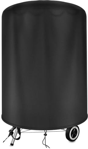 Grillabdeckung für Weber 22 Zoll, 420D Oxford wasserdichte Abdeckung Kugelgrill 55,9 cm für Weber Grill (Φ28 * 26,7 Zoll)