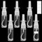 Furuising 6 Piezas Botellas de Aerosol Nasal, 30ml Plástico Botella de Spray Nasal, Vacía Botellas de Pulverizador con 8 Pegatinas para Aceite Esencial Salino