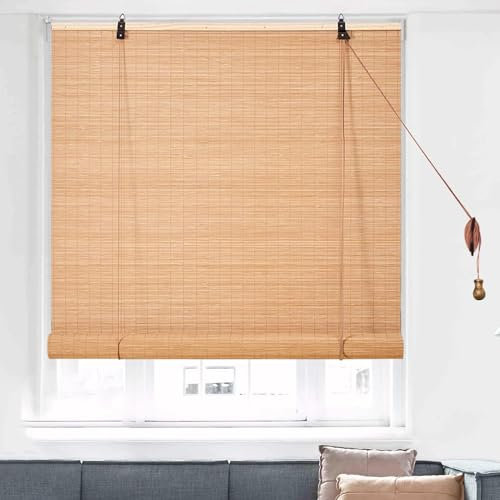 Sh000ad Rideau en Bambou,Store Enrouleur Bambou/Store venitien Bois/Store fenetre occultant Exterieur,Stores À Rouleaux Romains,pour Les Fenêtres et Les Portes,Bureau,Hôtel,Patio (80cm x 180cm)