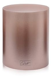 Qult Farluce Inside Metallic - Teelichthalter in Kerzenform (Rose Gold, Ø 8 x H 9 cm)