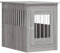 vidaXL Meuble de Cage pour Chiens, Niche pour Chiens avec Porte Verrouillable, Maison pour Chien, Table d'Appoint Salon, Sonoma Gris Bois d'Ingénierie