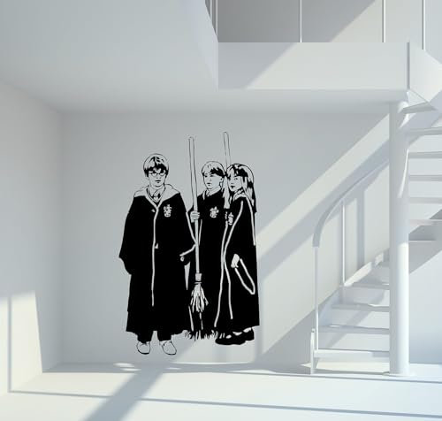 Wandtattoo Harry P. und seine Freunde Größe M - ca. 60cm x 38cm