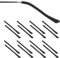 8 Pairs Silicone Glasses Arm Covers Anti Slip Glasses Ear Grips Eyeglass End Tips for Thin Metal Eyeglass Sunglasses Legs
