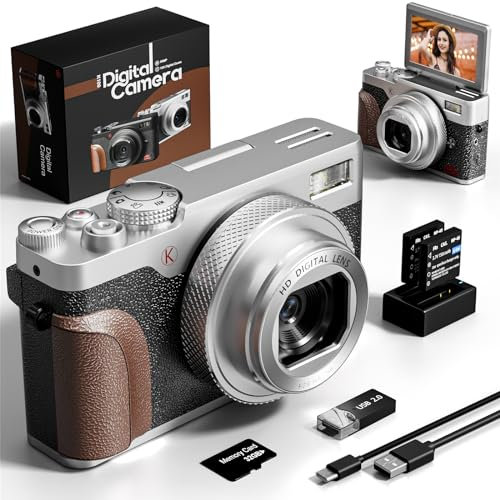 G-Anica 4K&56MP Digital Camera K100(Sliver)