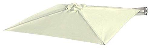 Sombrillas Sombrilla De Pared Para Patio 210 X 210 Cm - Cuadrada Con Sombrilla Inclinable De Pared, Aluminio (Apagado)