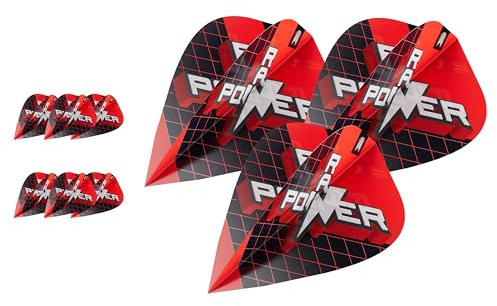 Target Darts Phil Taylor Gen 11 Power 9-Five Flights, Raw Power Pro Ultra Dart Flight Set, 9er Packung | Phil Taylor G11 Dart Flights, Professionelles Dart Zubehör - Kite Form