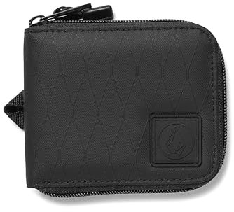Volcom Herren Venture Bifold Zip Wallet Schwarz, Schwarz, Einheitsgröße, Venture Bifold Zip Wallet