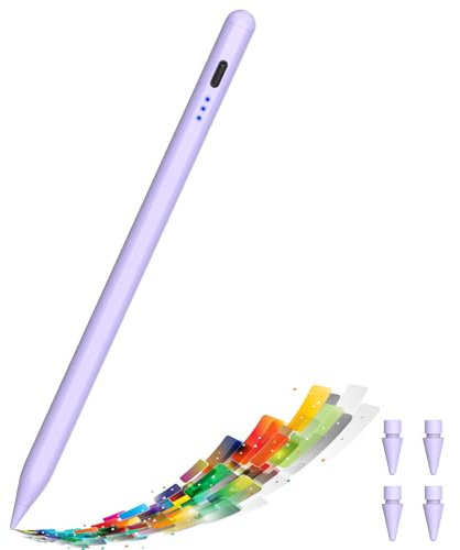 Lápiz para iPad Modelo 2018-2024, Alternativa para iPad Pencil 1.ª y 2.ª Generación, Pencil iPad de Carga Rápida con USB-C, Stylus Pen Magnético para iPad 6-10, Air 3-5/M2, Mini 5-6, Pro 11/12.9/M4