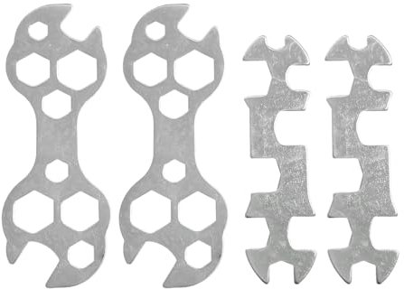 CYNOSURETECH 4 Piece Bicycle Wrench, Multi-Function Tool, Bicycle Repair Tool, Simple Wrench, Portable Wrench Tool