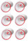 Ohulelks Ramekins with Lids 8 Oz Set of 6, White Porcelain Creme Brulee Souffle Ramekins with Covers, Ceramic Custard Cups