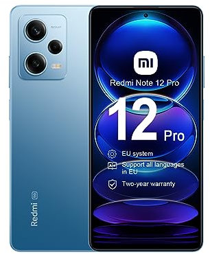 Xiaomi Redmi Note 12 Pro Smartphone 6Go/128Go 6.67 FHD+ AMOLED DotDisplay 120Hz 5000mAh 67W Charge Rapide Bleu(Version CN + 2 Ans de Garantie) (Reconditionné)