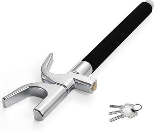 WSXCDE Auto Lenkradkralle, für VW Transporter T5 T6 Caravelle Multivan 2004~2019 Einziehbares Auto Lenkradschloss Lenkradsperre Wegfahrsperre, Lenkradkralle mit Zahlenschloss,A