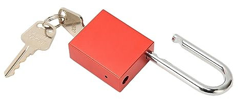 Yctze Padlock 38mm in Alluminio Blocco in Lega Tagout con Conservazione Chiave e Alta Sicurezza per Uso Esterno