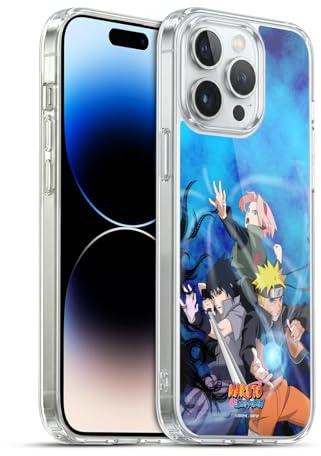 Head Case Designs Officially Licensed Naruto Shippuden Team 7 Key Art Gel Case [Military Grade Protection] Compatible with Apple iPhone 14 Pro Max and Compatible with MagSafe