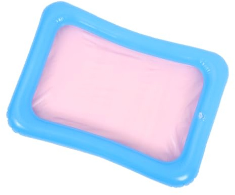 FRCOLOR Piscina Inflable De Pesca y Bandeja De Arena Inflable para Niños, Mini Tamaño, Material PVC Multicolor, Juguetes De Verano para Interior y Exterior, Juego Sensorial Portátil