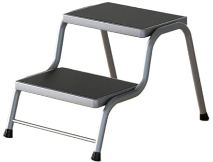 2 Step Ladder Metal Thickening 2 Step Ladder Stool Home Kitchen Climbing Multifunctional Widened Bathroom Wash Counter Bench