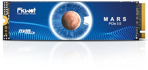 Fikwot FX550 SSD NVMe da 500 GB, SSD M.2 PCIe 3.0×4, velocità di lettura fino a 3.000 MB/s, unità a stato solido interna M.2 2280, compatibile con desktop, laptop e mini PC, memoria flash NAND QLC.