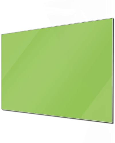 banjado® Glas Magnettafel mit 4 Magneten - Magnetwand 60x40cm mit Farbe Limettengrün - Memoboard/Pinnwand magnetisch, beschreibbar, perfekt für die Küche - Magnetboard auch als Wandbild/Wandtafel