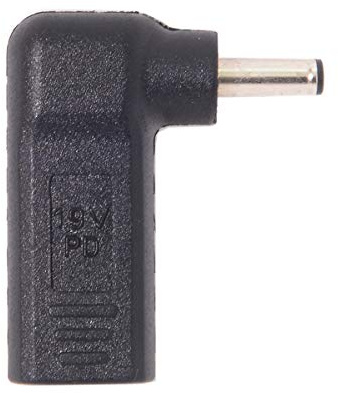 cablecc USB 3.1 Typ C USB-C auf DC 19V Adapter PD Emulator Trigger 90 Grad abgewinkelt (4.01.3mm)