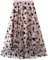 FEOYA Jupe Plissée en Mousseline de Voile Jupe Femme Trapèze Mi Longue Femme pour Printemps-Eté Rose,Taille Unique