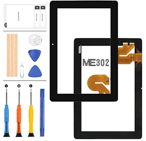 LADYSON Digitalizador para ASUS MeMO Pad FHD 10 ME302 reemplazo de la pantalla táctil ME302C ME302KL K005 K00A 5449N FPC-1 Sensor de cristal Tablet PC reparación piezas Kit