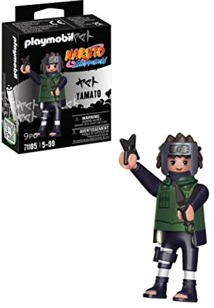 PLAYMOBIL Naruto Shippuden 71105 Yamato in grüner Jacke mit Maske, Wangenschutz sowie Kunai und Stock, kreativer Spielspaß für Animefans mit tollen Details und Extras, 9-teilig, ab 5 Jahren