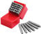 Gueenky 36 Pièces Lettres et Chiffres à Frapper, 6mm Poinçon Lettre Metal, A-Z et 0-9 Lettre a Frapper Metal, Chiffre à Frapper pour Estampage du Métal, du Plastique, du Bois, du Cuir