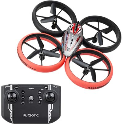 SILVERLIT FLYBOTIC - Bumper Drone Lit - 2.4Ghz - 30m Reichweite - 360° Kaskade