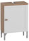 Schildmeyer Waschbeckenunterschrank Jesper 155985, Artisan Eiche/weiß matt, 40,3 x 32 x 58,5 cm