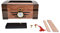 Humidor Zigarren Humidor Zedernholz Klassische Holzkorn Doppelschicht Zigarren Behälter Große Kapazität Aufbewahrungsbox mit Hygrometer Luftbefeuchter Trenner Schlüssel für 100 Zigarren