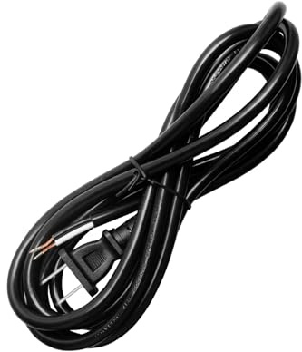 2,4 m 16/2 Netzkabel für Bohrmaschinen, Schleifmaschinen, Hacksägen, Schleifmaschinen, Staubsauger, Gehrungssägen, Geräte, Motoren usw. Elektrowerkzeuge, schwarz