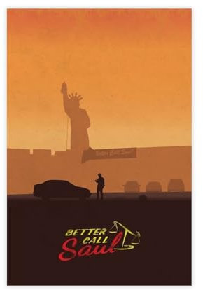 ALNILA TV Better Call Saul 1 Leinwand-Poster, Wandkunst, Dekor, Bild, Gemälde für Wohnzimmer, Schlafzimmer, Dekoration, ungerahmt, 30 x 45 cm