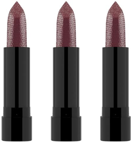 Catrice Drunk'n Diamonds Plumping Lip Balm, Nr. 050, Rot, feuchtigkeitsspendend, pflegend, vergrößernd, glänzend, vegan, ohne Parabene, ohne Mikroplastikpartikel, Nanopartikel frei, 3er Pack (3x3.5g)