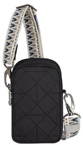 Travelon Uni Diebstahlsichere Boho 2 Fächern Umhängetasche, Schwarz