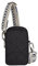 Travelon Uni Anti-Theft Boho 2 Compartment Phone Crossbody Umhängetasche, Schwarz