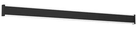 Eglo LED Outdoor wall lamp Neviano, Rectangular wall Light Fixture | porch lighting made of metal and plastic in black, warm white, IP65, 97 cm