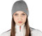 Woolona Merino Mütze Icewall | 100% Merino Wollmütze Unisex | 250g Merinowolle Strickmütze für Damen und Herren (DE/NL/SE/PL, Alphanumerisch, Einheitsgröße, Grau)
