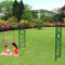 Arceau à Rosiers pour Plante Grimpantes, Large Arche de Jardin Support avec Cadre en Acier, pour Plantes Grimpantes,Pergola De Gloriette Fer Forge, Résistant Aux Intempéries (Couleur : Green, Taille
