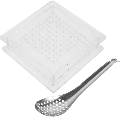 HOLIDYOYO 1set Strumenti Per Sferificazione Dispenser Di Caviale Con Riutilizzabile e Cucchiaio Per Cucina Molecolare Compatto e Sicuro Per Amici e Occasioni Speciali