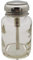 Bouteille en Verre poussée Dispensateur d'alcool Poussez pour Le dissolvant de Maquillage de Vernis à Ongles 80 ML, Dispensateur Push Down