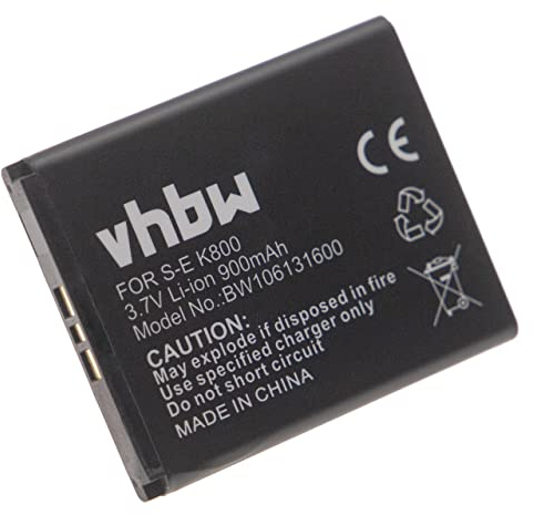 vhbw 1x Akku kompatibel mit Sony-Ericsson Xperia Pureness Handy Smartphone Telefon (900 mAh, 3,7 V, Li-Ion)
